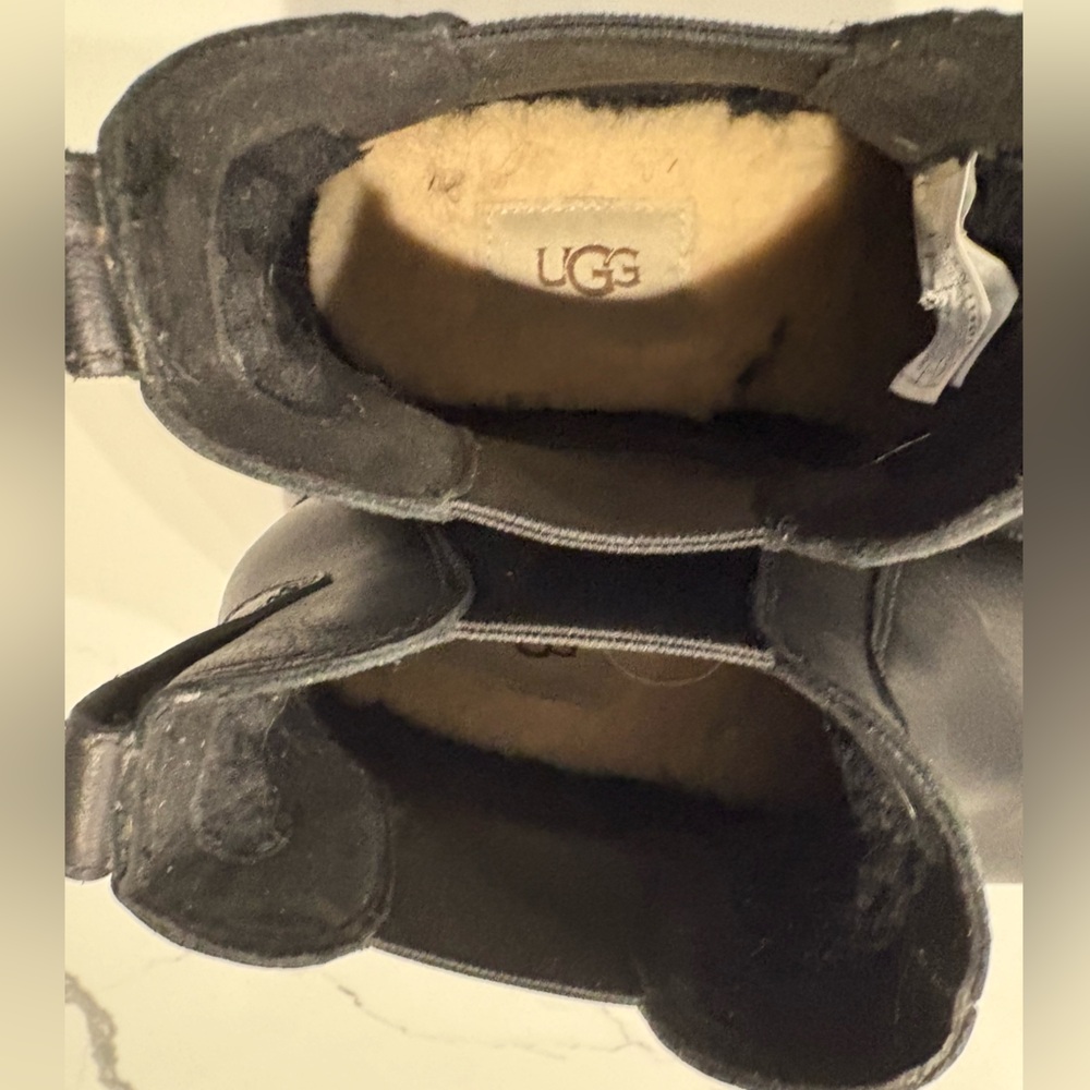 UGG Black Rain Boots, 7.5 - Picture 5 of 10